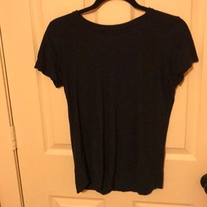 Plain navy blue cotton on tee